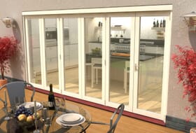 Climadoor Classic White Bi Fold Door 4200mm ( 5 + 1 ) Image