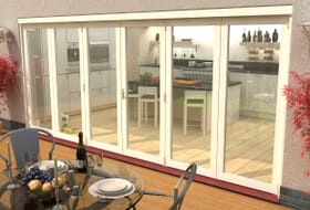 Climadoor Classic White Bi Fold Door 4800mm ( 3 + 3 ) Image