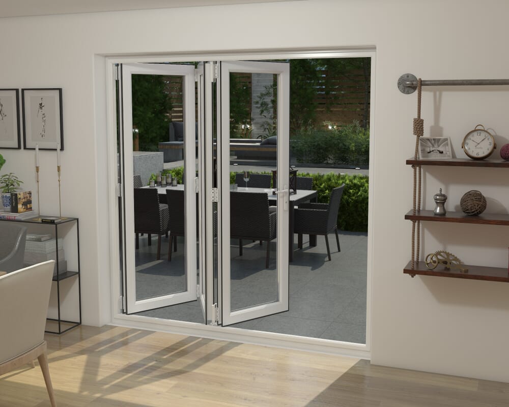 Part Q Grey / White 2100mm UPVC Bi-Fold Door OPEN OUT 3R