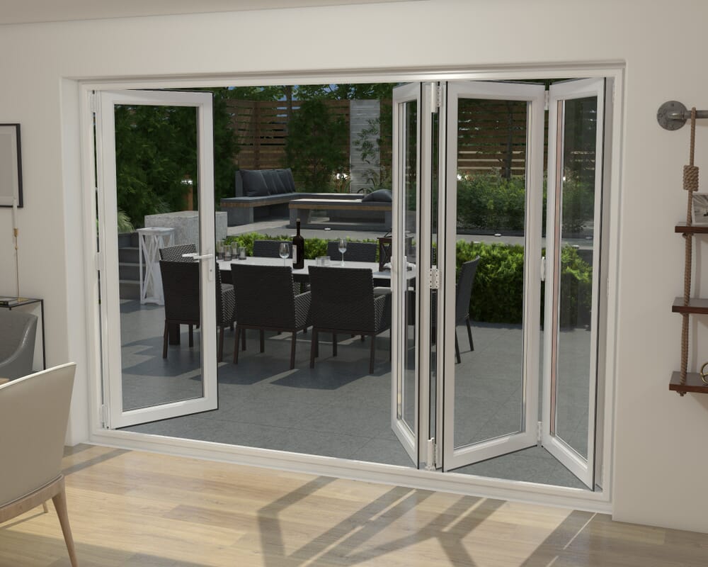 Part Q Grey / White 3000mm UPVC Bi-Fold Door OPEN OUT 3L/1R