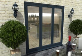2100mm Grey Aluminium Bifold Doors - Climadoor Image