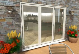 Part Q 2700mm White Aluminium Bifold Doors - Climadoor Image