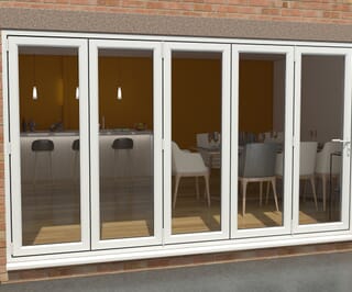 Climadoor UPVC Bifold Doors - White High Security