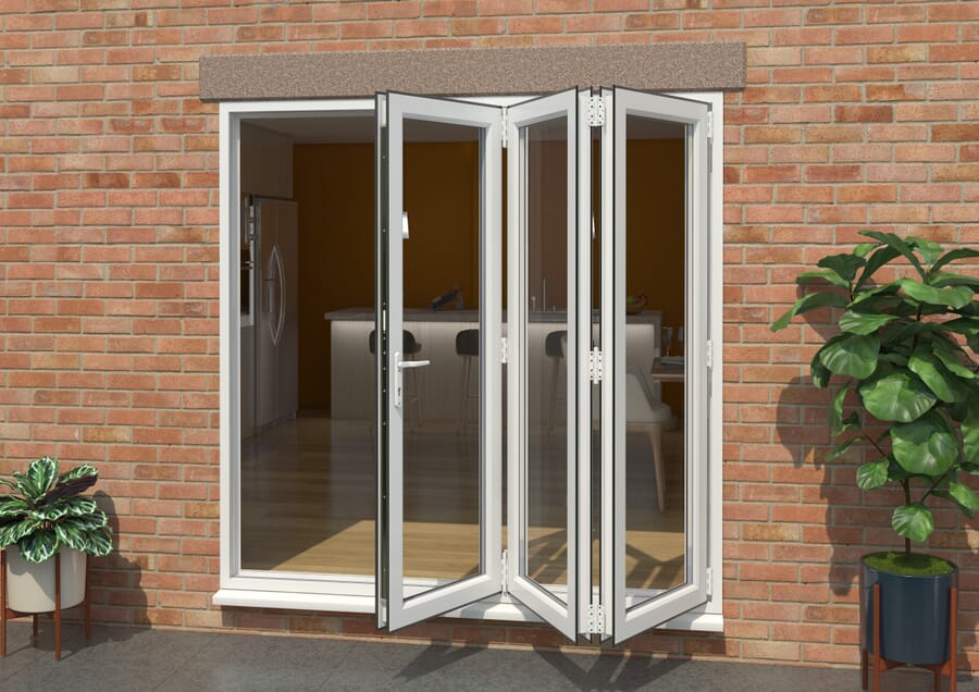 Aspect UPVC Bi-fold Doors – White High Security