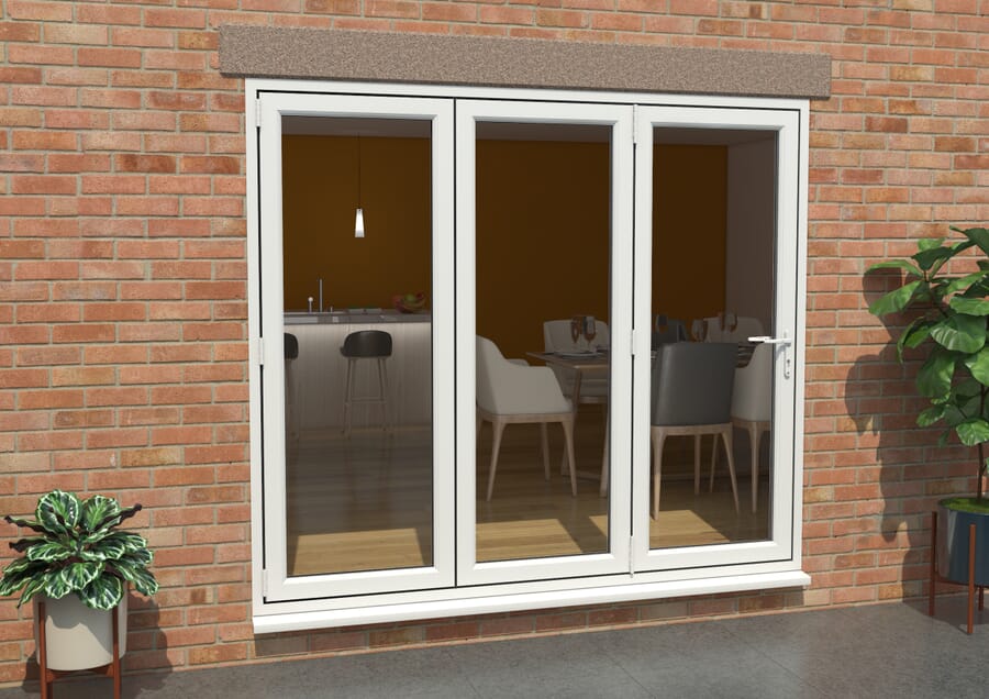 Aspect UPVC Bi-fold Doors – White High Security