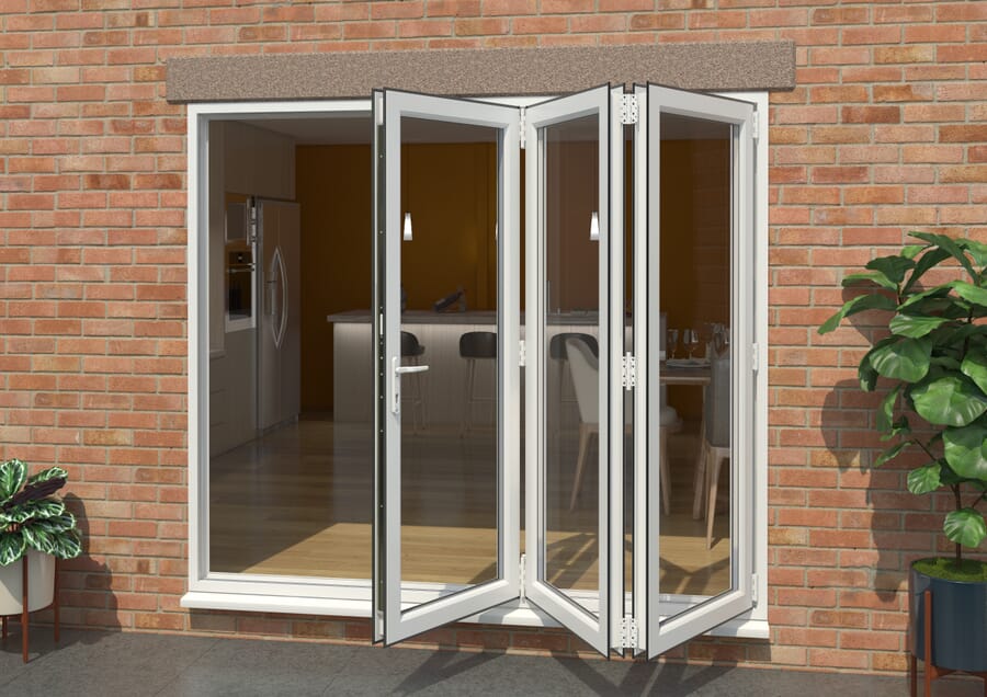 Aspect UPVC Bi-fold Doors - White High Security