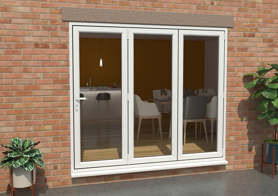 Aspect UPVC Bi-fold Doors - White High Security