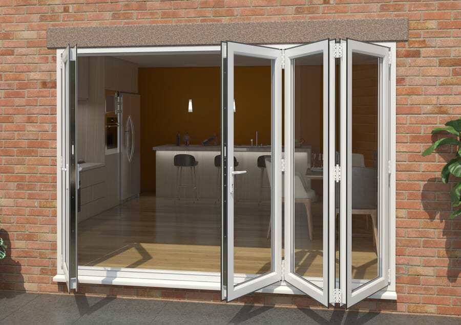 Aspect UPVC Bi-fold Doors – White High Security