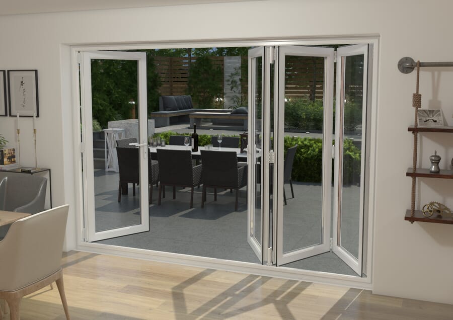 Aspect UPVC Bi-fold Doors – White High Security