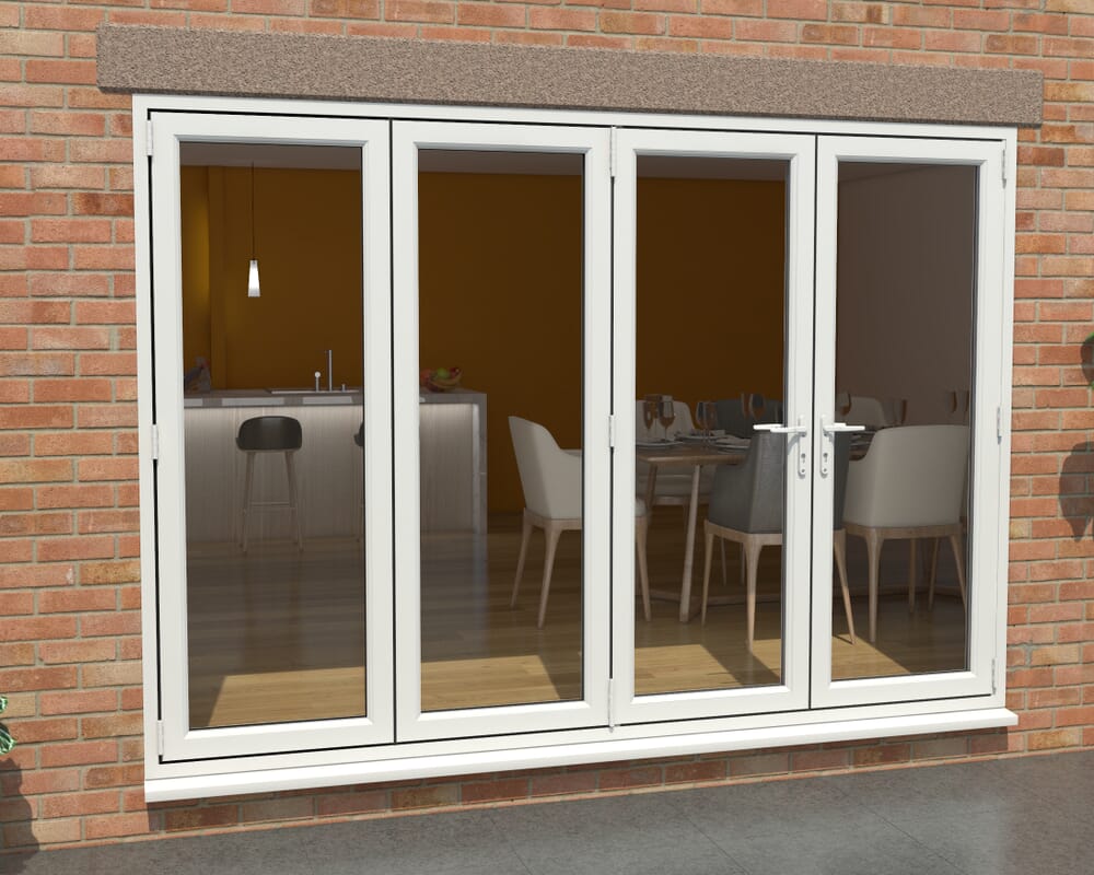 Part Q White 3000mm UPVC Bi-Fold Door OPEN OUT 3L/1R
