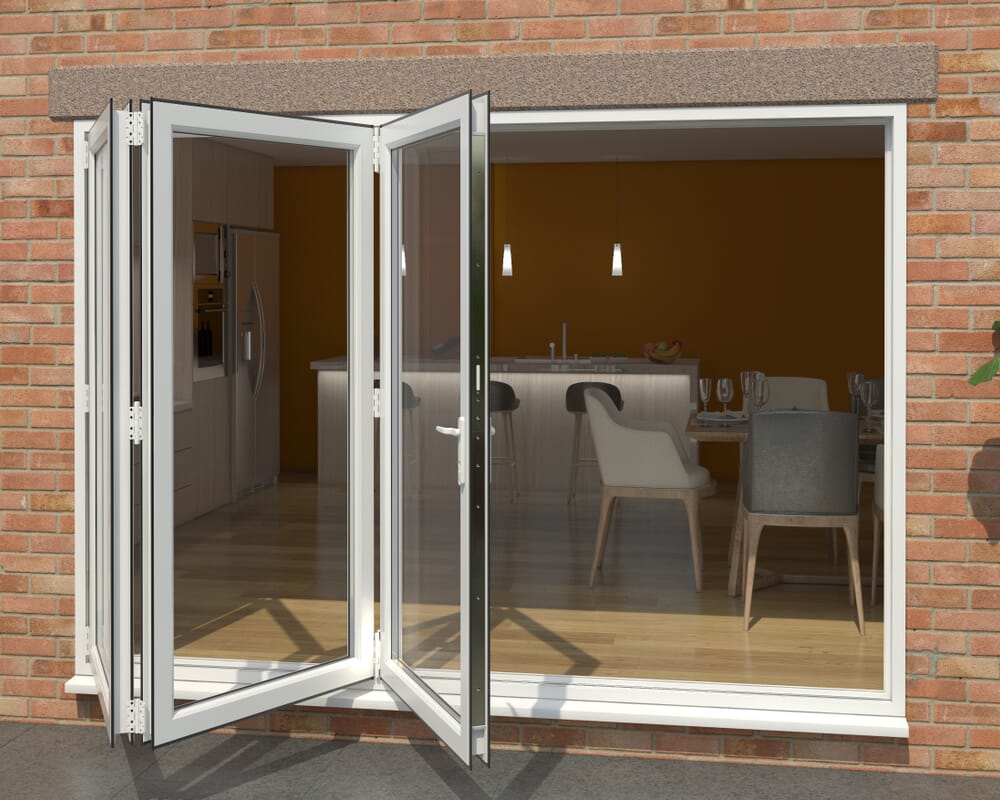 Part Q White 3000mm UPVC Bi-Fold Door OPEN OUT 3L