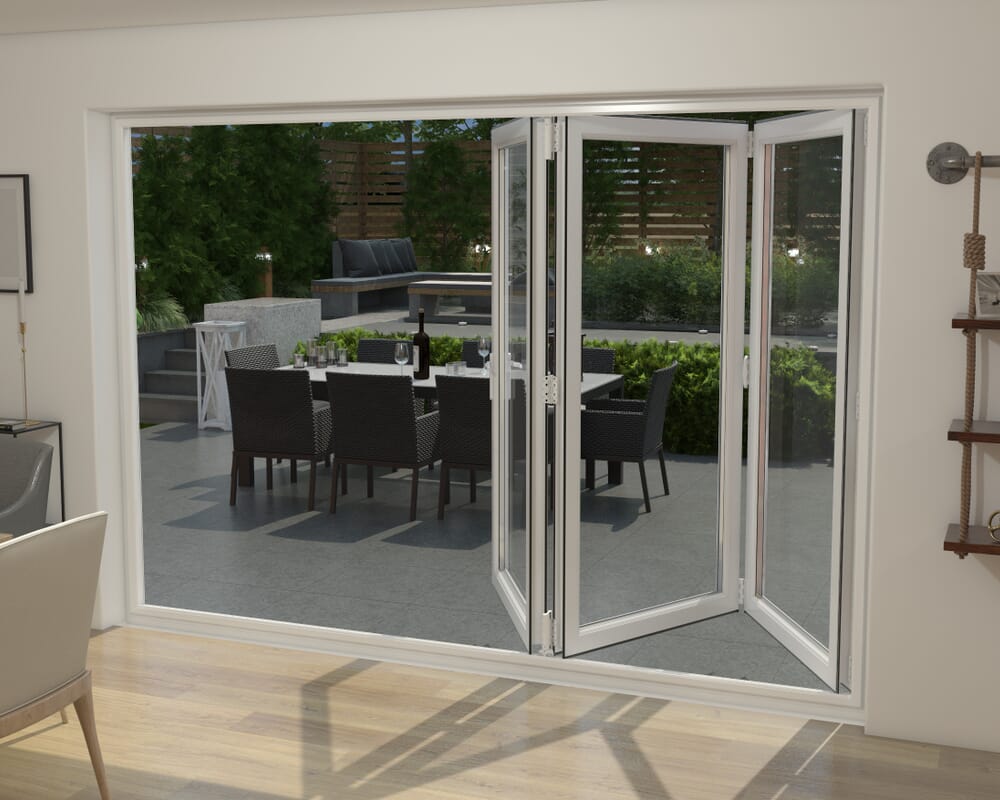 Part Q White 3000mm UPVC Bi-Fold Door OPEN OUT 3L