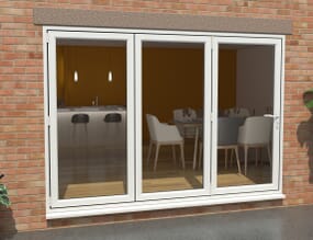 Part Q White 3000mm UPVC Bi-Fold Door OPEN OUT 3L