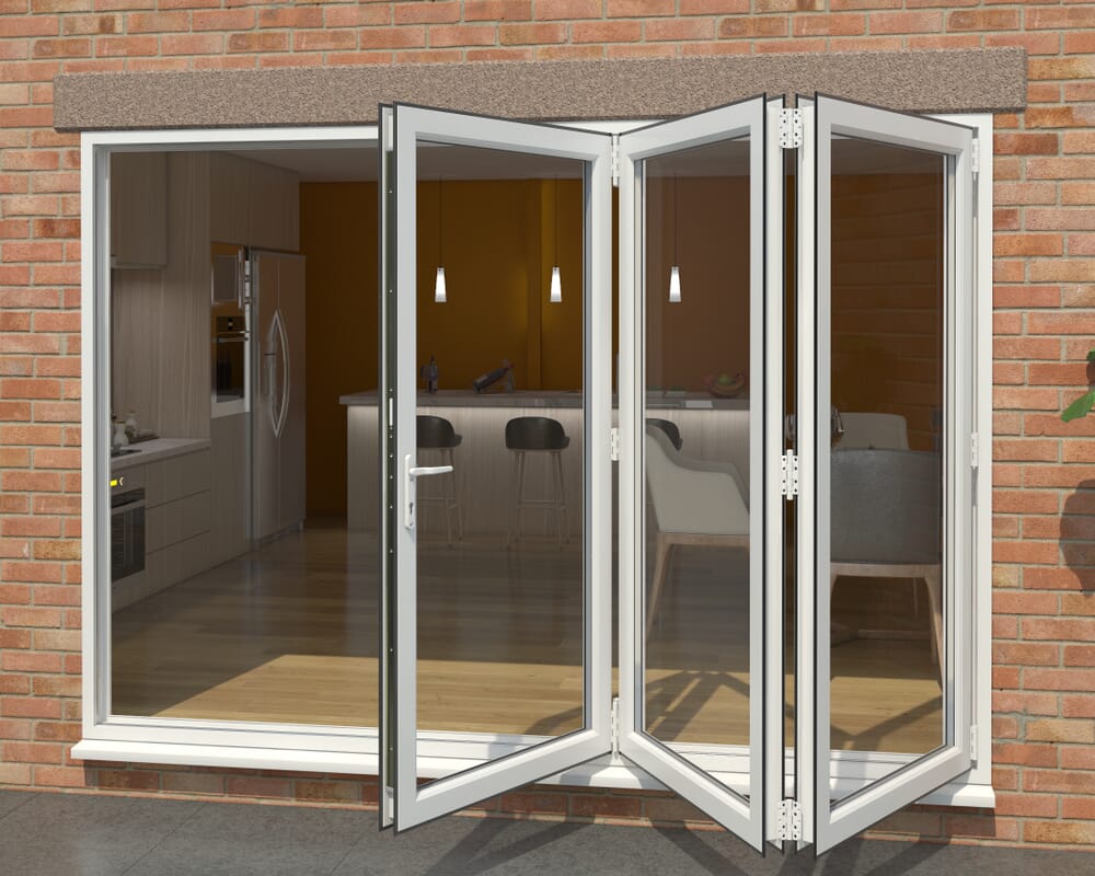 Part Q White 3000mm UPVC Bi-Fold Door OPEN OUT 3R