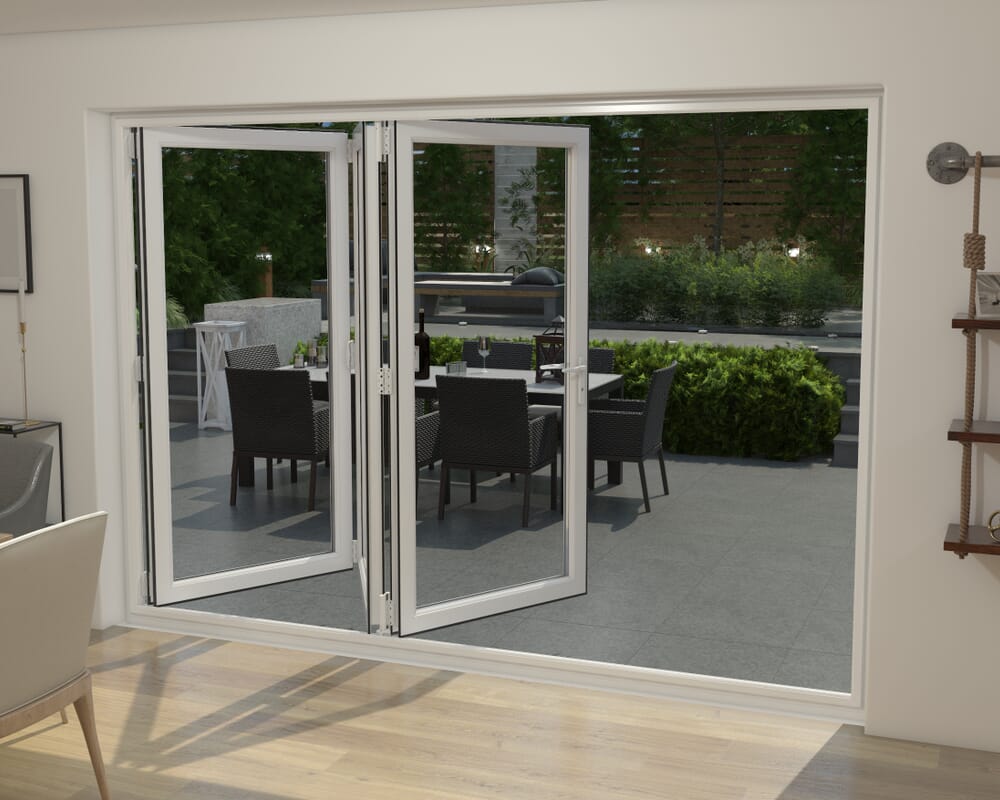 Part Q White 3000mm UPVC Bi-Fold Door OPEN OUT 3R