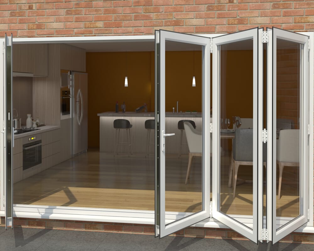 Part Q White 3600mm UPVC Bi-Fold Door OPEN OUT 1L/3R