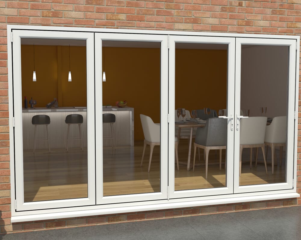 Part Q White 3600mm UPVC Bi-Fold Door OPEN OUT 3L/1R