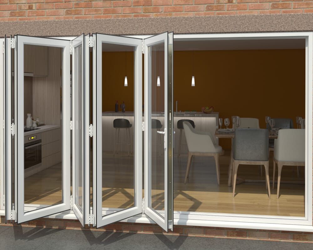 Part Q White 3600mm UPVC Bi-Fold Door OPEN OUT 5L