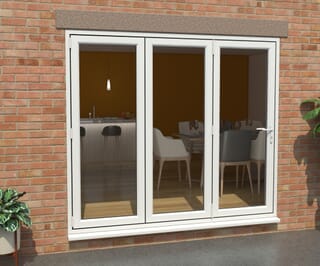 Climadoor UPVC Bifold Doors - White Part Q Compliant
