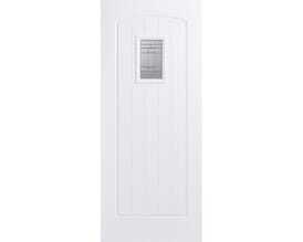 Cottage White Glazed Composite External Doors