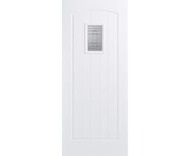 Cottage White Glazed Composite External Doors
