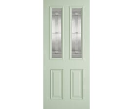 Malton Green Glazed Composite External Doors