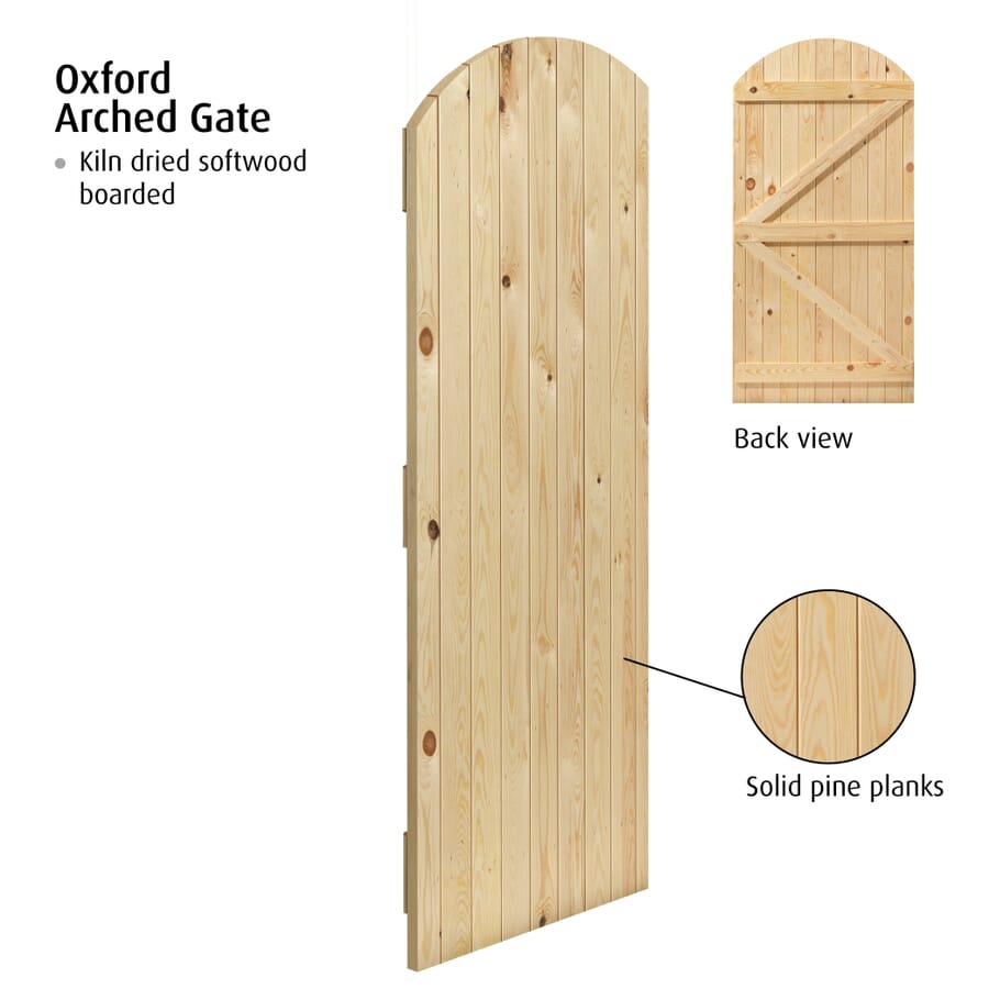 Oxford Arched Pine Gate