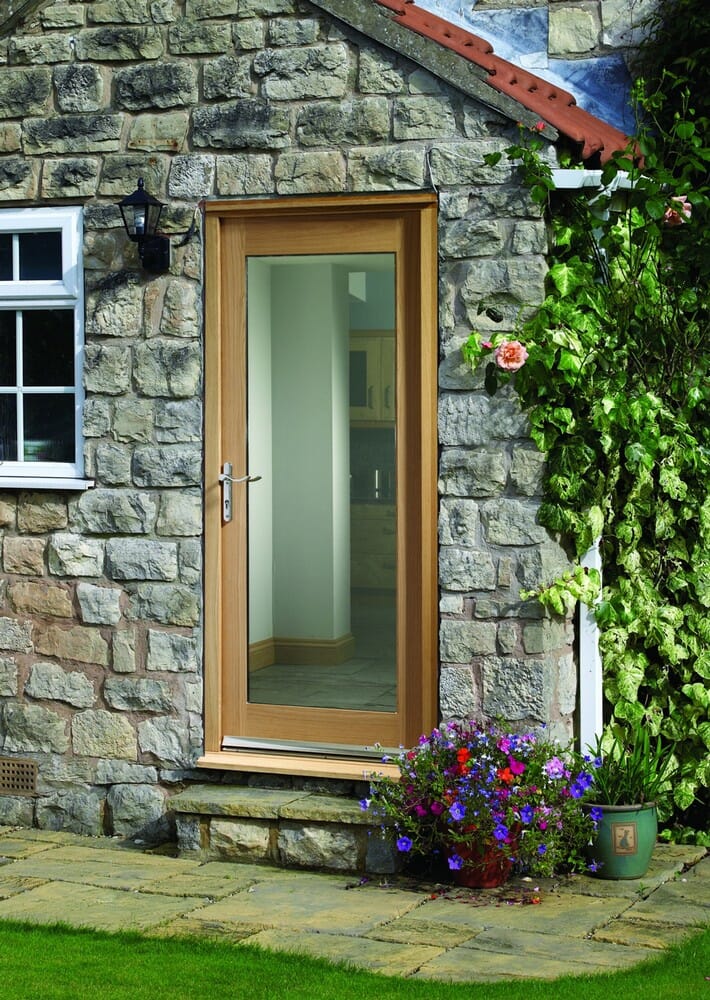 Oak Dowelled Double Glazed Pattern 10 with Clear Glass