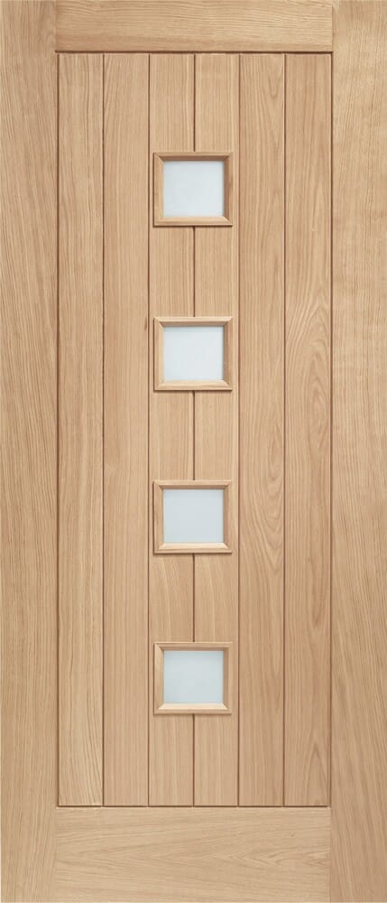Oak M&T Double Glazed Siena with Obscure Glass