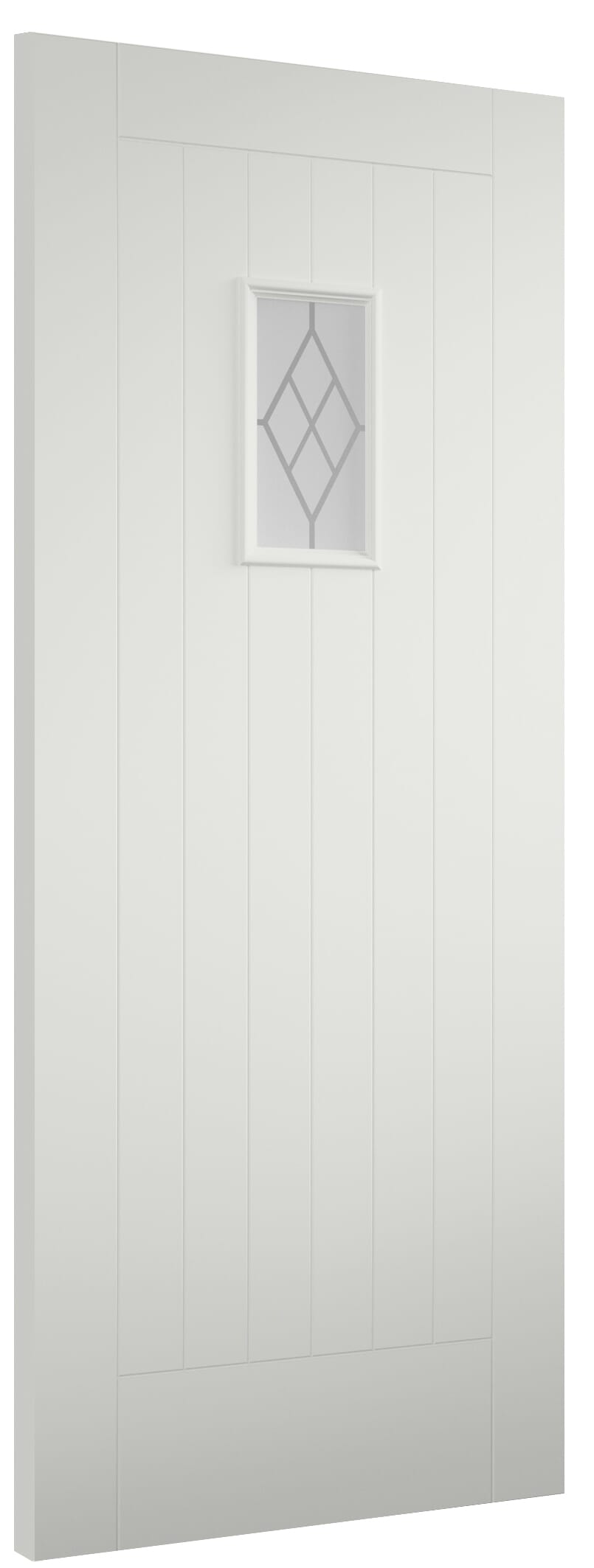 Chancery with Double Glazed Decorative Glass Tricoya External Door