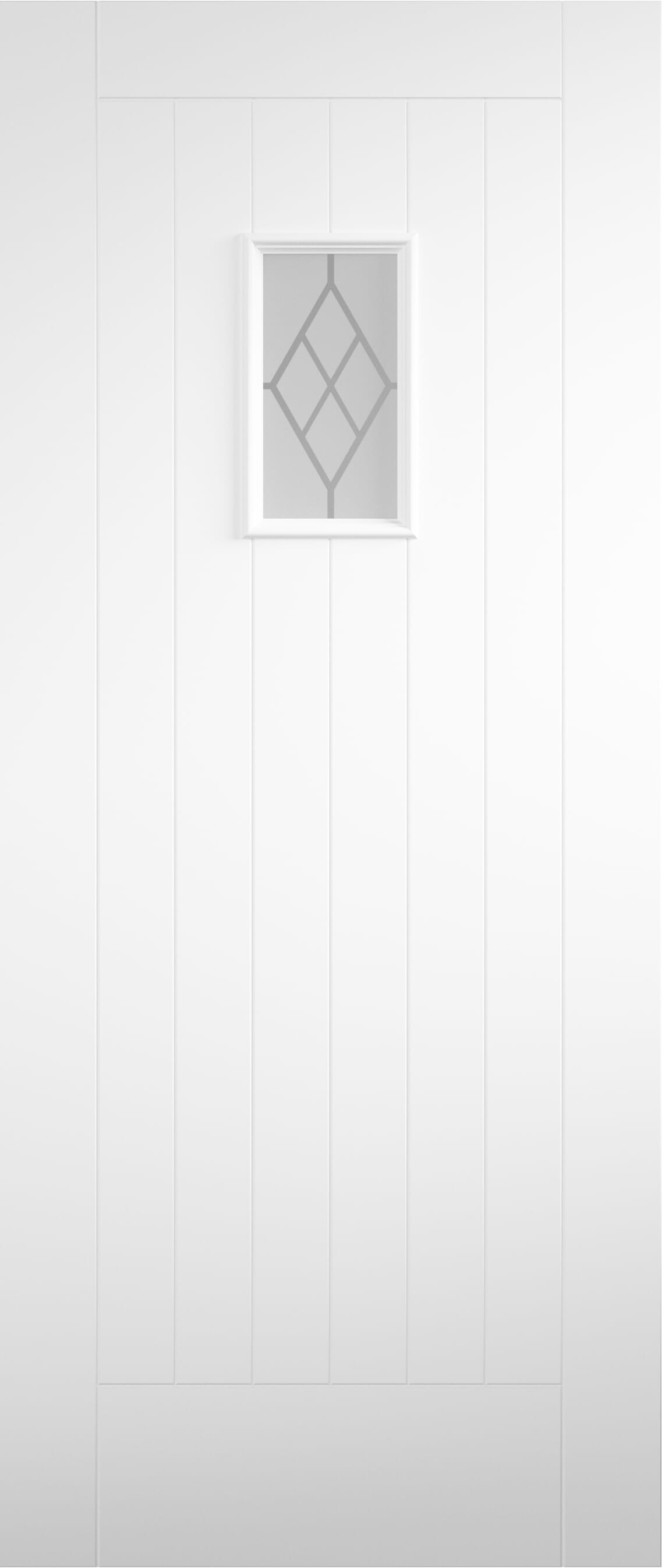 Chancery with Double Glazed Decorative Glass Tricoya External Door