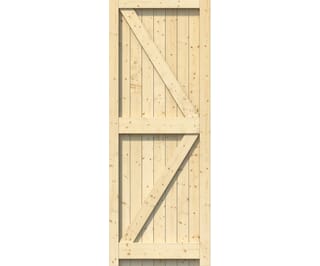 Framed, Ledged and Braced Solid Pine Gate