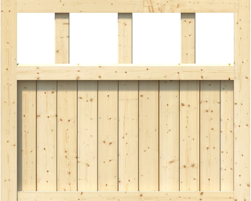 1067x1067x42mm (HxWxD) Ledged Solid Pine Garden Gate