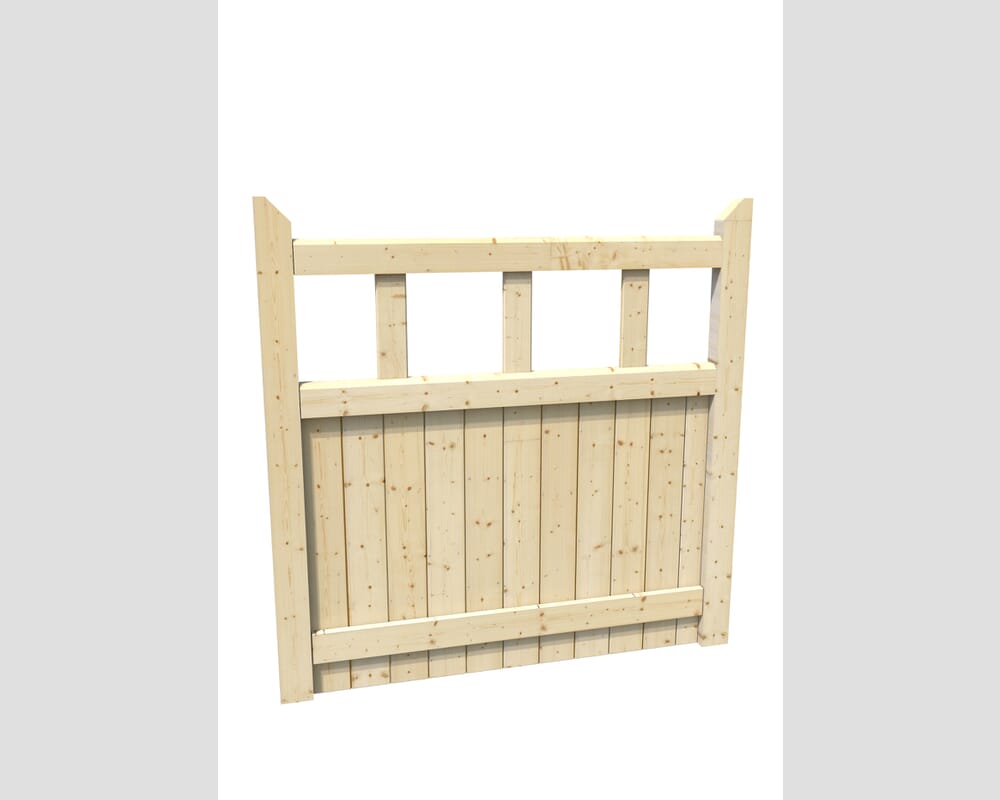 1067x1067x42mm (HxWxD) Ledged Solid Pine Garden Gate