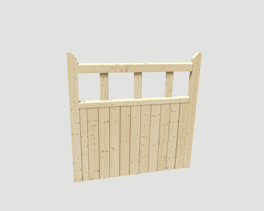 1067x1067x42mm (HxWxD) Ledged Solid Pine Garden Gate