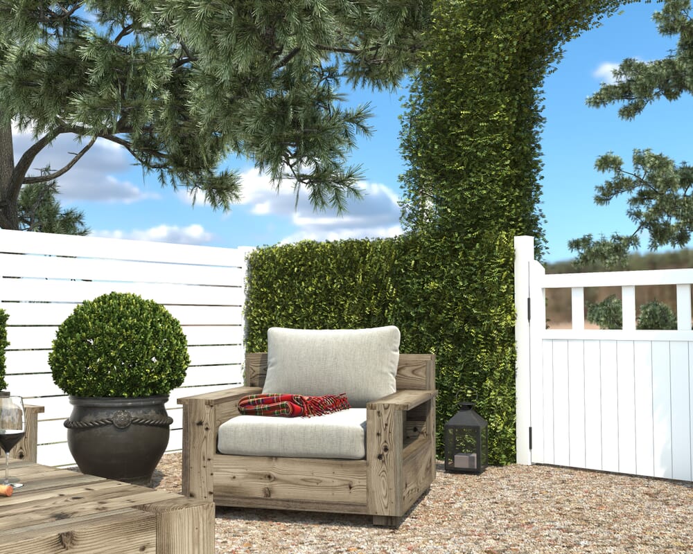 1067x1067x42mm (HxWxD) Ledged Solid Pine Garden Gate