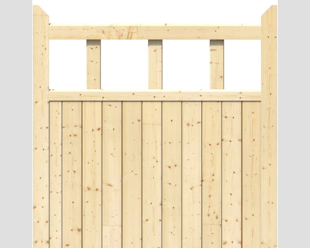 1067x1067x42mm (HxWxD) Ledged Solid Pine Garden Gate
