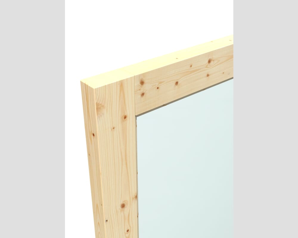 1981x762x44mm (30") 2XG Solid Pine Clear Single Glazed External Door