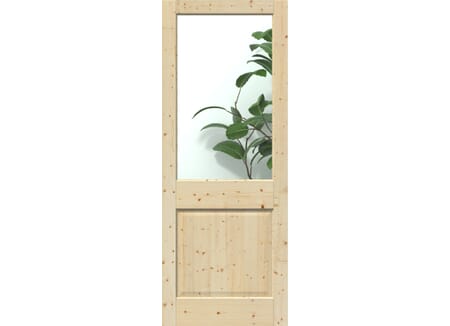 2XG Solid Pine Clear Single Glazed External Door