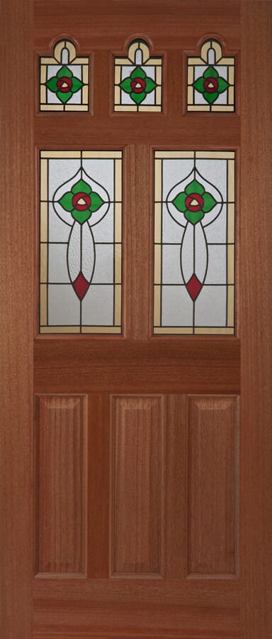 Ealing Rose Glass Hardwood External Doors