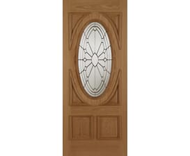 Sovereign Oak RM1S Decorative Glass External Doors