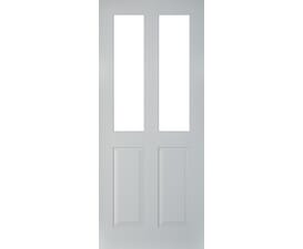 Rutland Clear Glass Thermawood Grey Part L Compliant External Doors