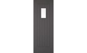 Charcoal Grey Suffolk 1l External Door - Prefinished Image