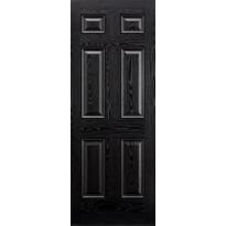 Colonial 6p Black Composite Door Image