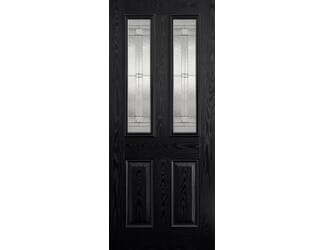 Malton Black Glazed Composite External Doors