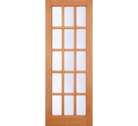 SA 15 Light Clear Double Glazed Hardwood External Doors