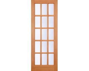 SA 15 Light Clear Double Glazed Hardwood External Doors
