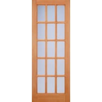 Hardwood Sa 15l Glazed Frosted External Door Image