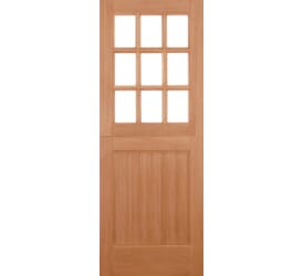 External Hardwood Stable 9L Straight Top Hardwood External Doors