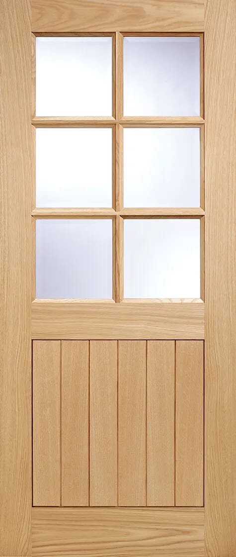 78 X 30 Cottage 6 Lite Oak